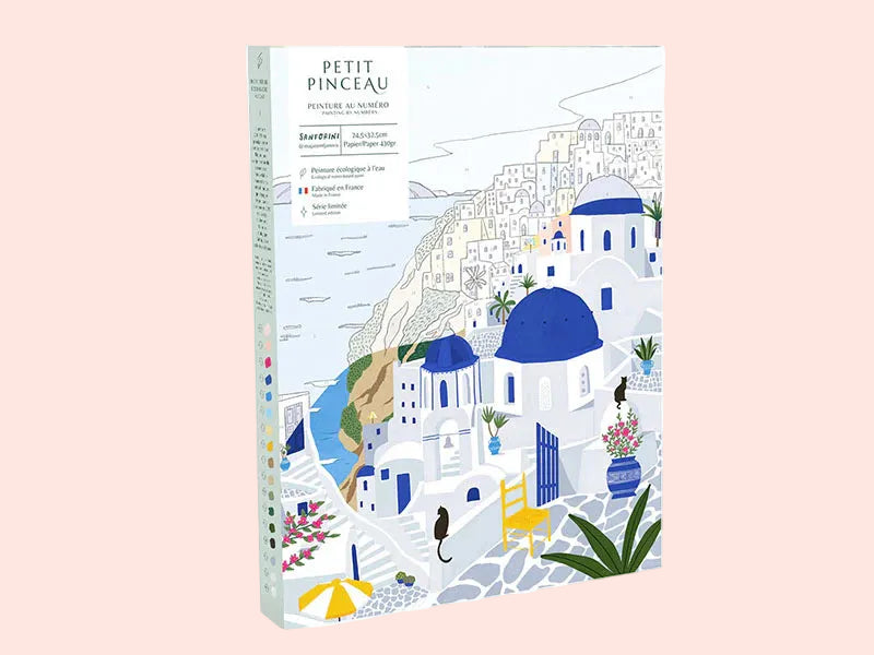 Coffret peinture au numéro - Santorini par Maja Tomljanovic