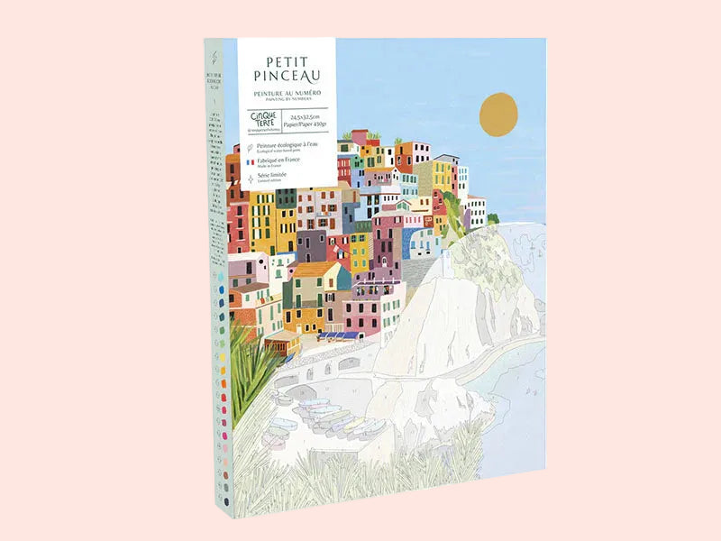 Coffret peinture au numéro - Cinque terre par Kenzie Elston