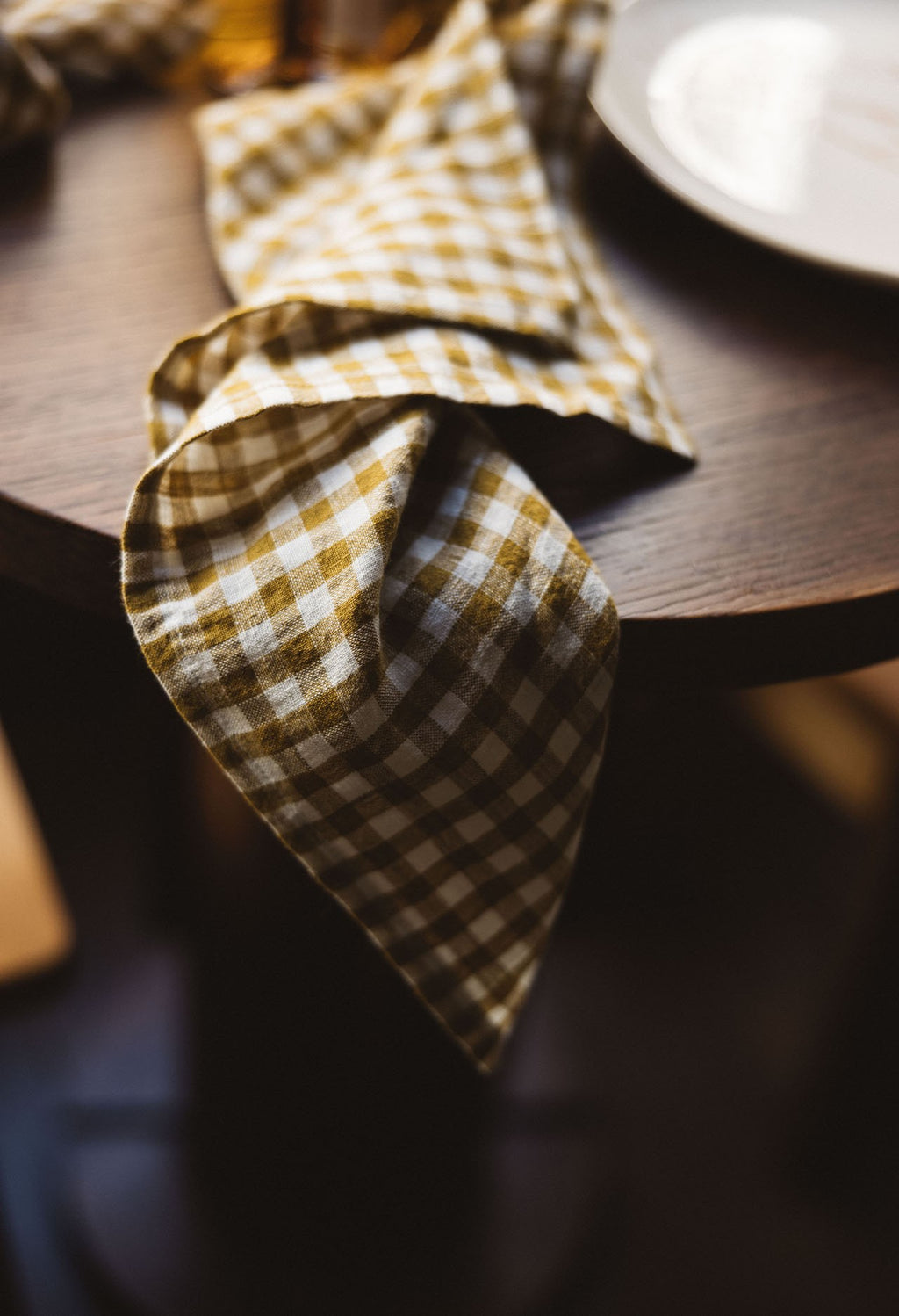 Serviette de table - Vichy curry