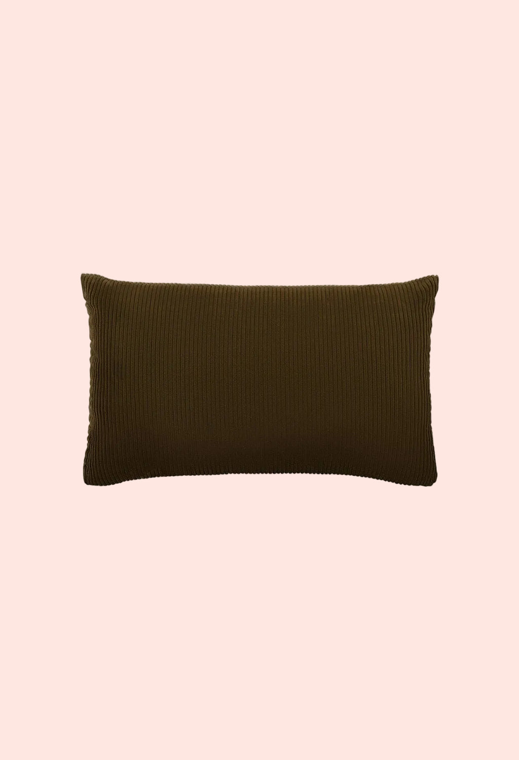 Coussin velours côtelé Olive - 30x50 cm
