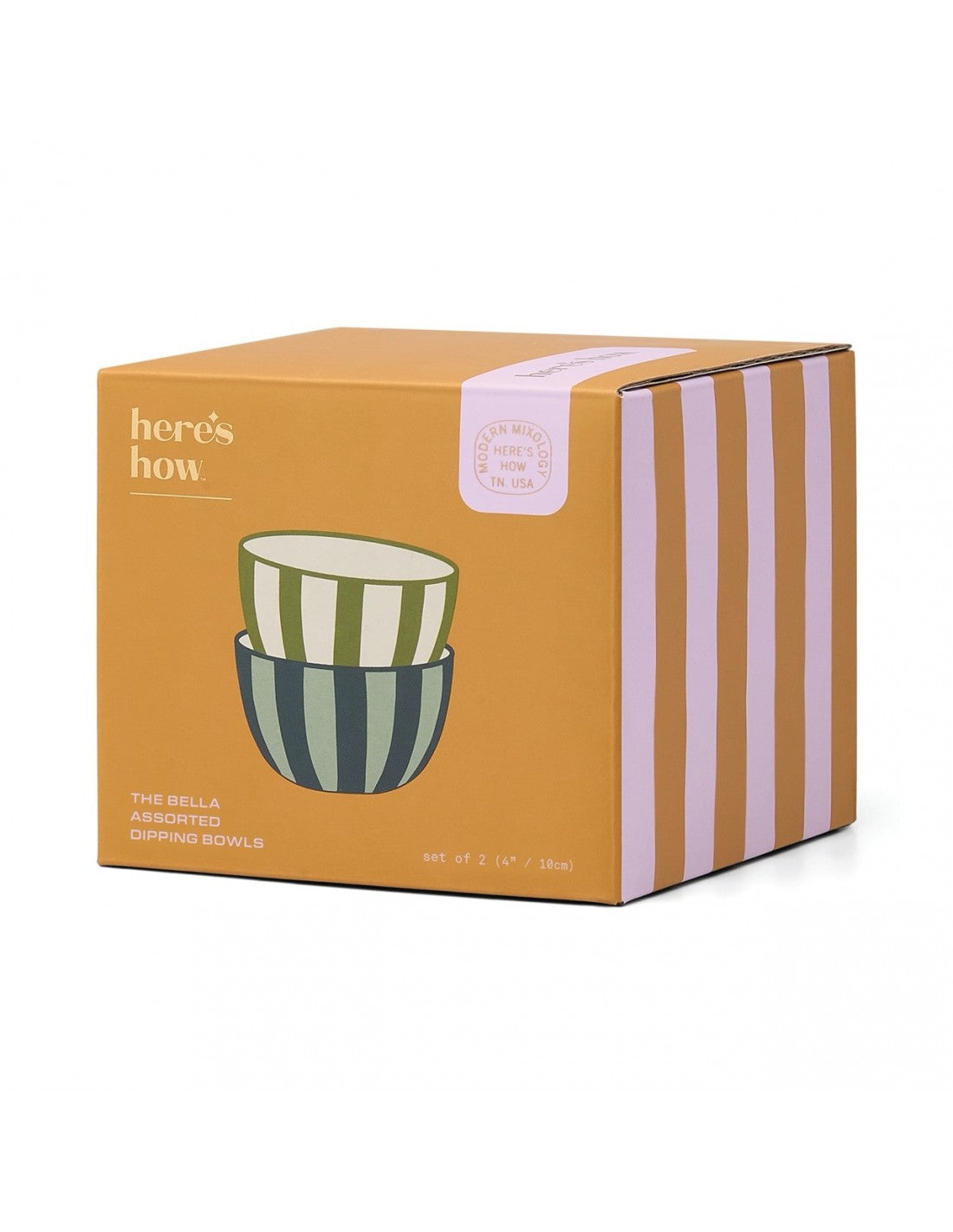 The Bella - set de 2 bols Olive et bleu