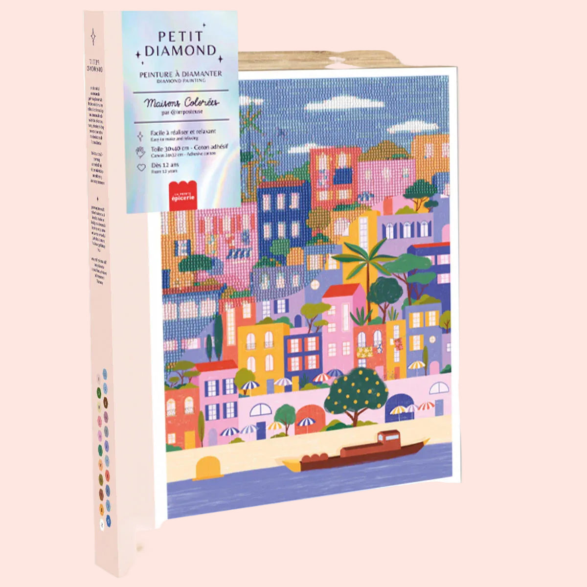 Coffret Petit Diamond - Diamond Painting Maisons Colorées