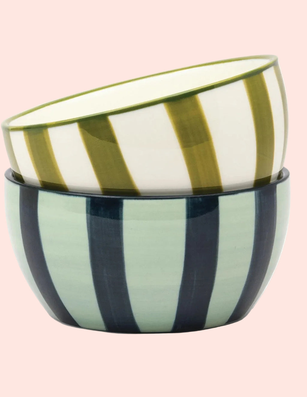 The Bella - set de 2 bols Olive et bleu