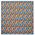 Foulard patchy bleu- petit modèle