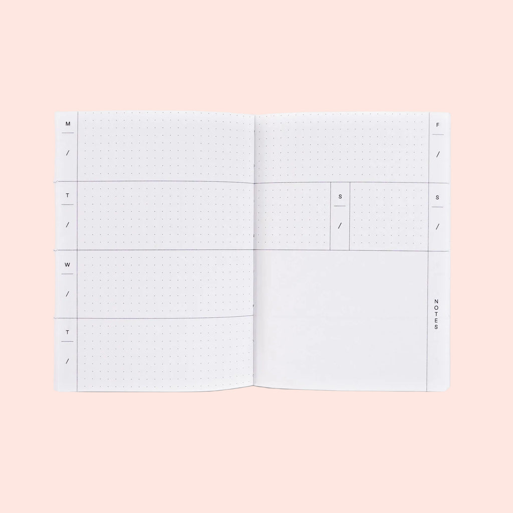 Agenda hebdomadaire non daté - petit format