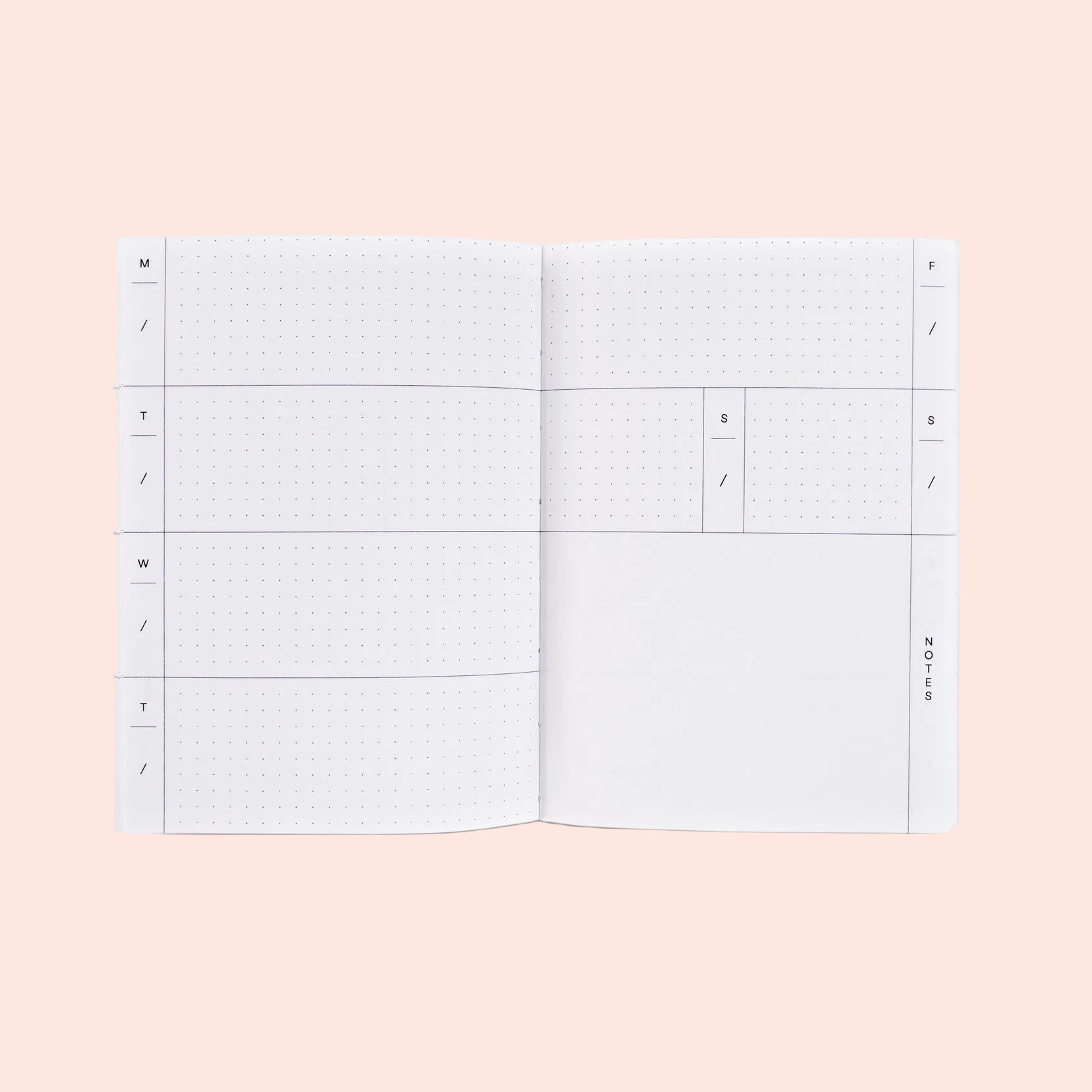 Agenda hebdomadaire non daté - petit format