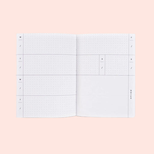 Agenda hebdomadaire non daté - petit format