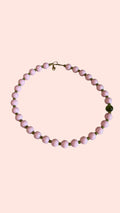 Collier court Perles Rose & Vert – Atelier Poésie
