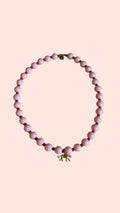 Collier court Rose – 1 Pampille – Atelier Poésie