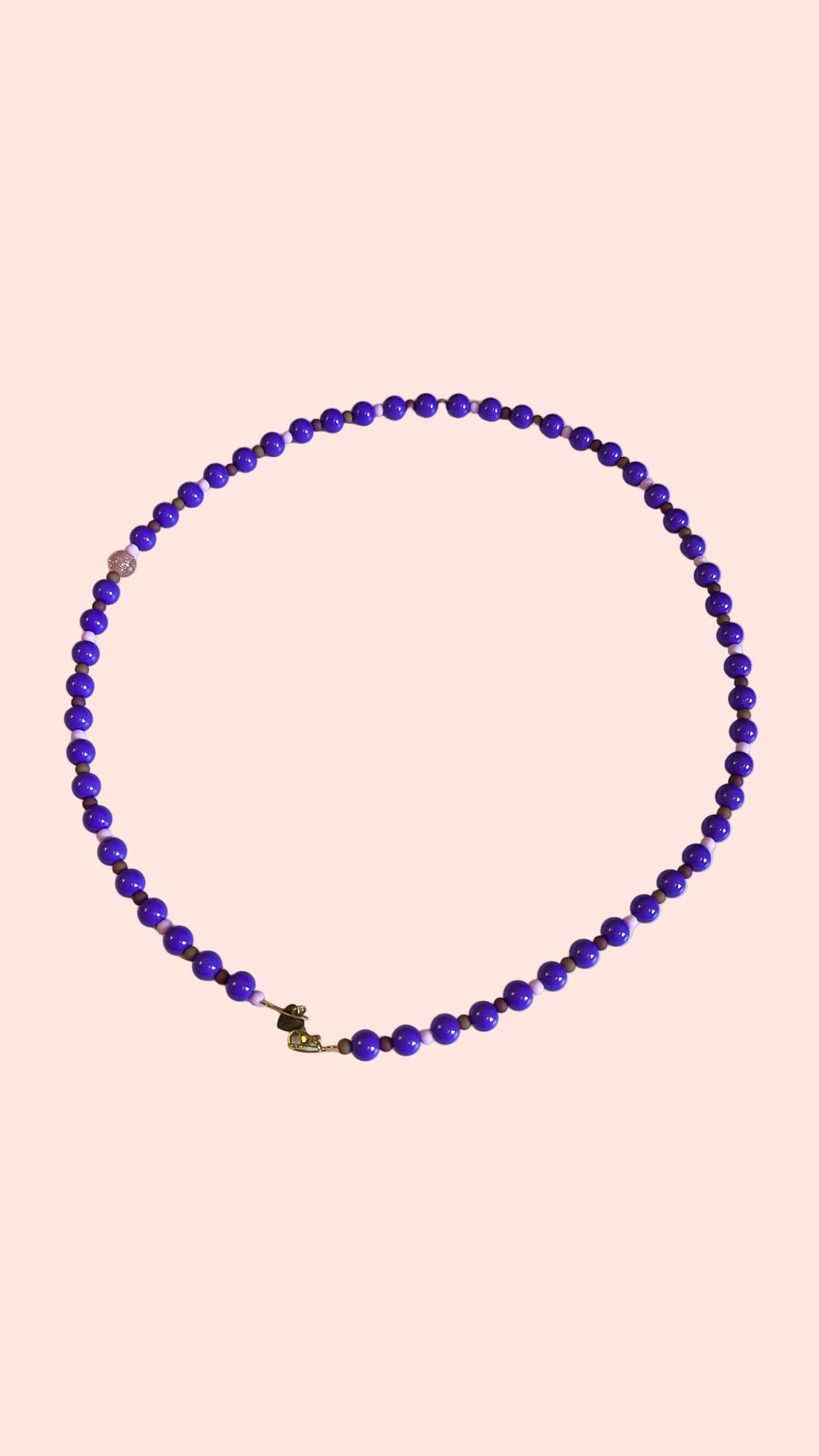 Collier long Perles Violet – Atelier Poésie
