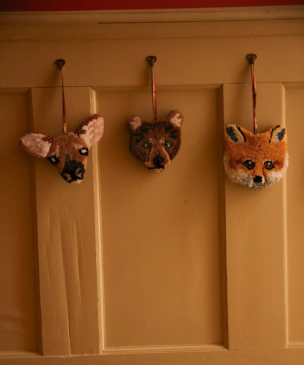 Pendentif mural tête d’ours Archie – décoration artisanale Doing Goods