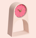 Horloge de table LUAVA - rose pâle et rose fluo - Roki
