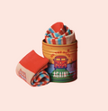 Chaussettes camping en boîte de conserve