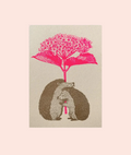 Togethery - Carte postale Hérissons sur papier écologique