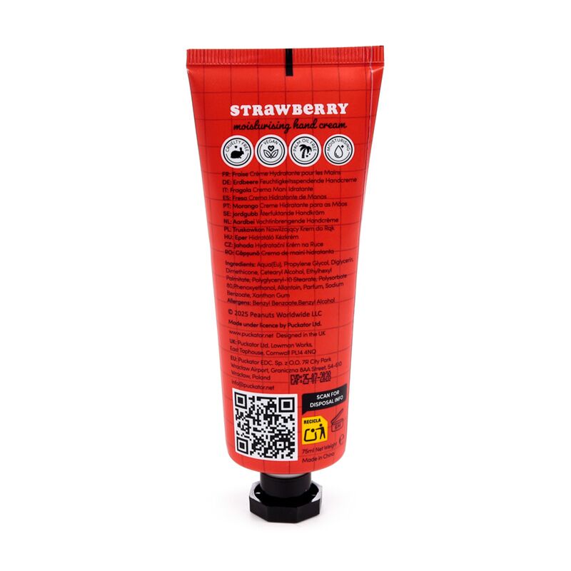 Crème Hydratante pour les Mains 75ml - Snoopy & Woodstock