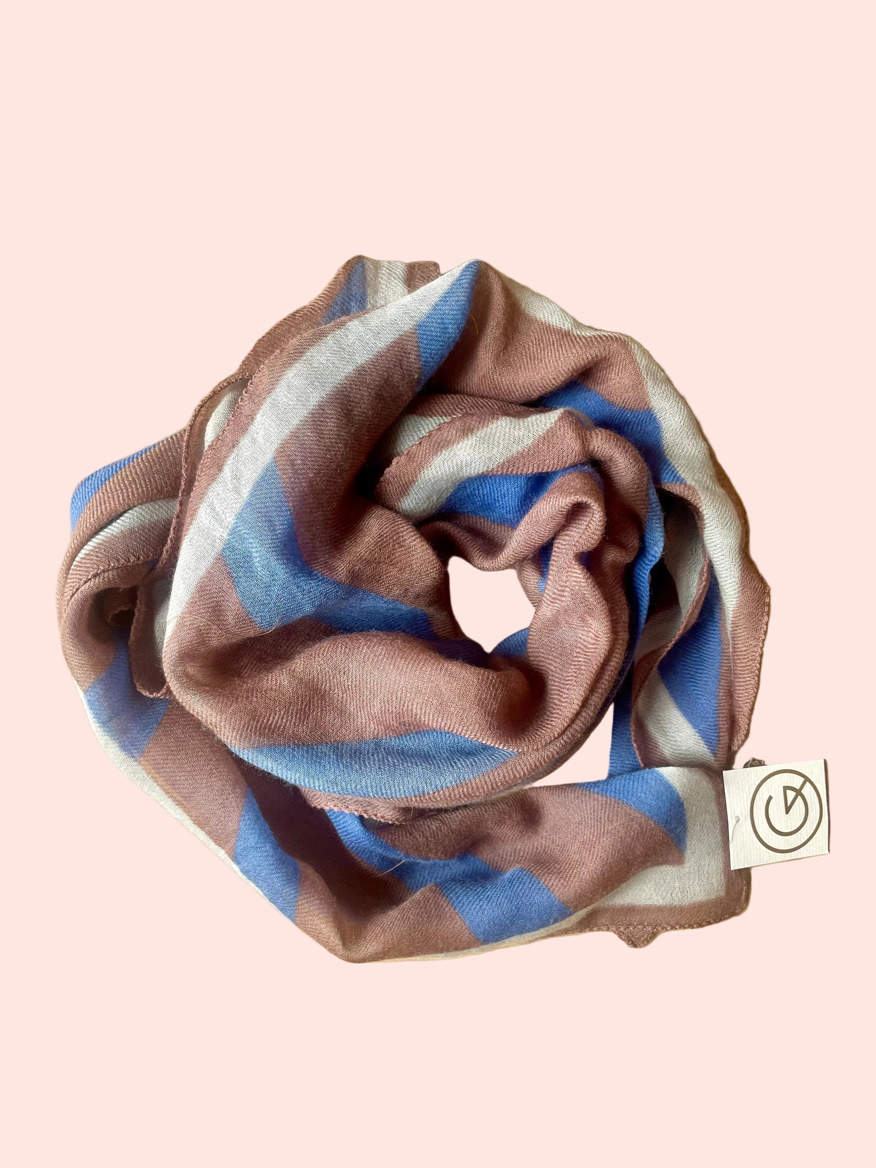 Foulard en Laine Zebra Majorelle