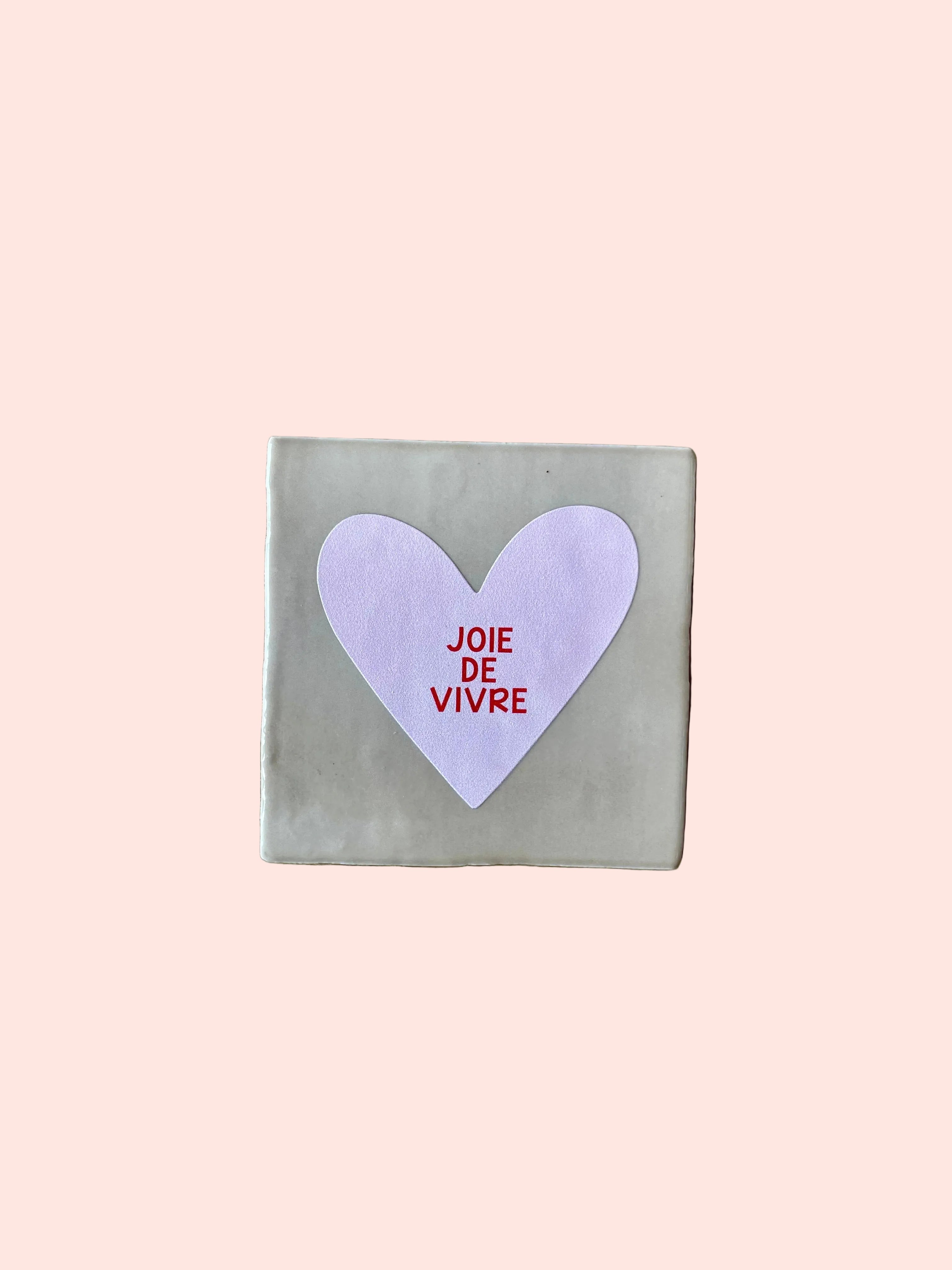 Carreau décoratif en céramique Joie de vivre – Studio Meuk