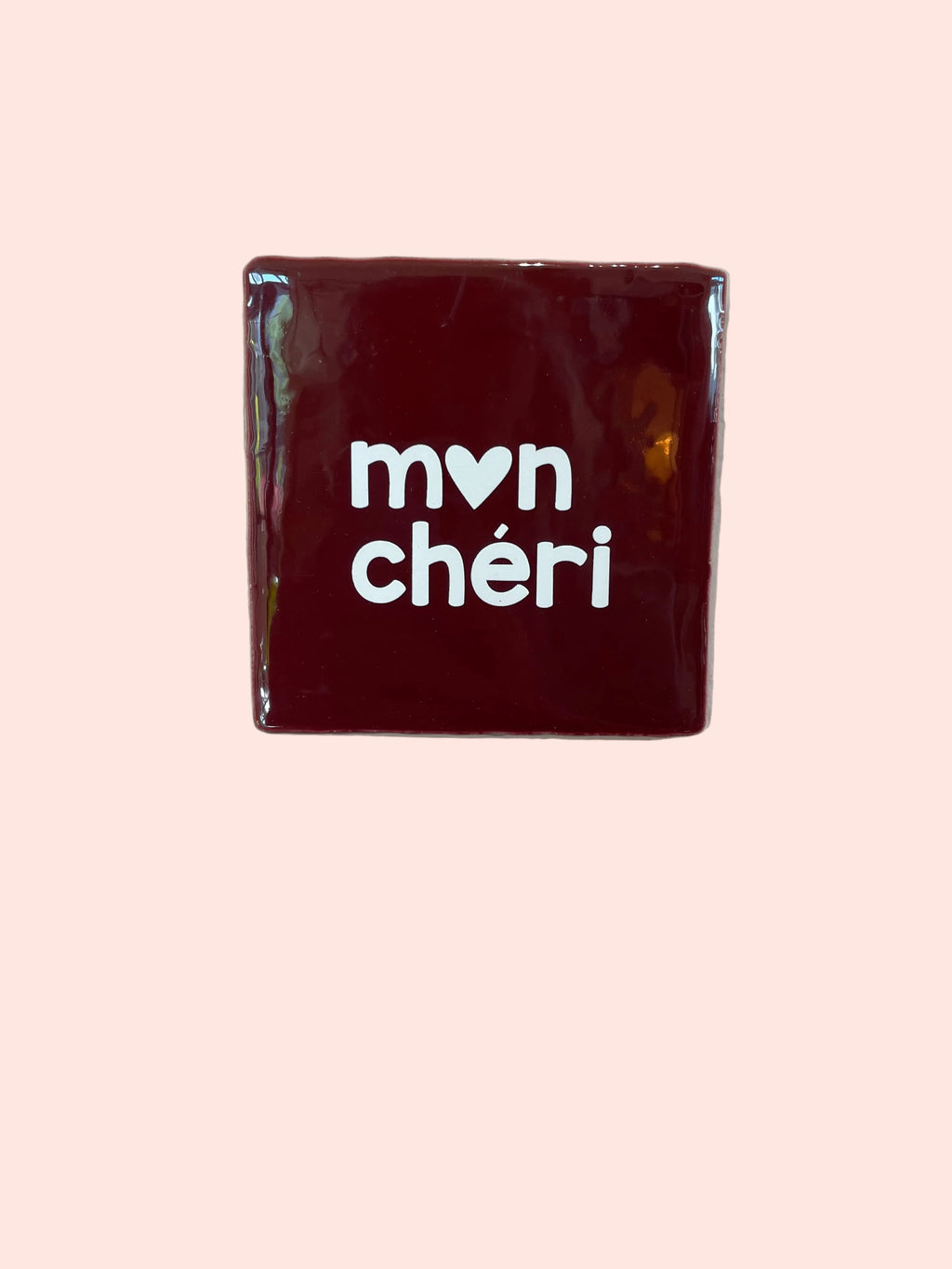 Carreau décoratif en céramique Mon chéri – Studio Meuk