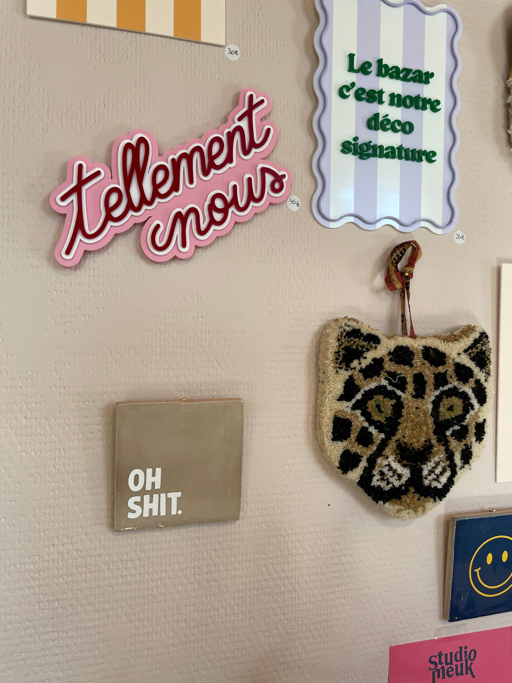 Carreau décoratif en céramique Oh Shit – Studio Meuk