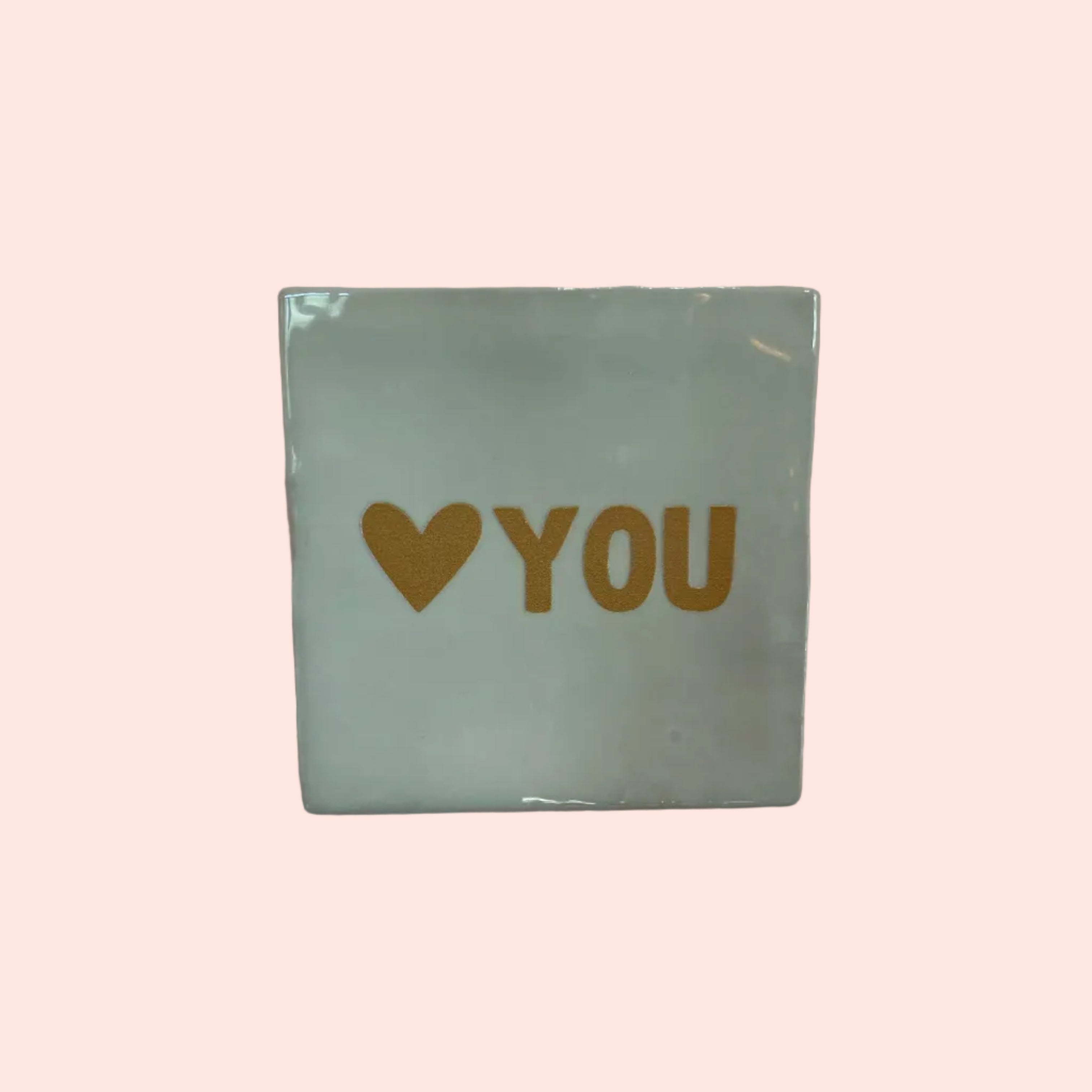Carreau décoratif en céramique Love you – Studio Meuk
