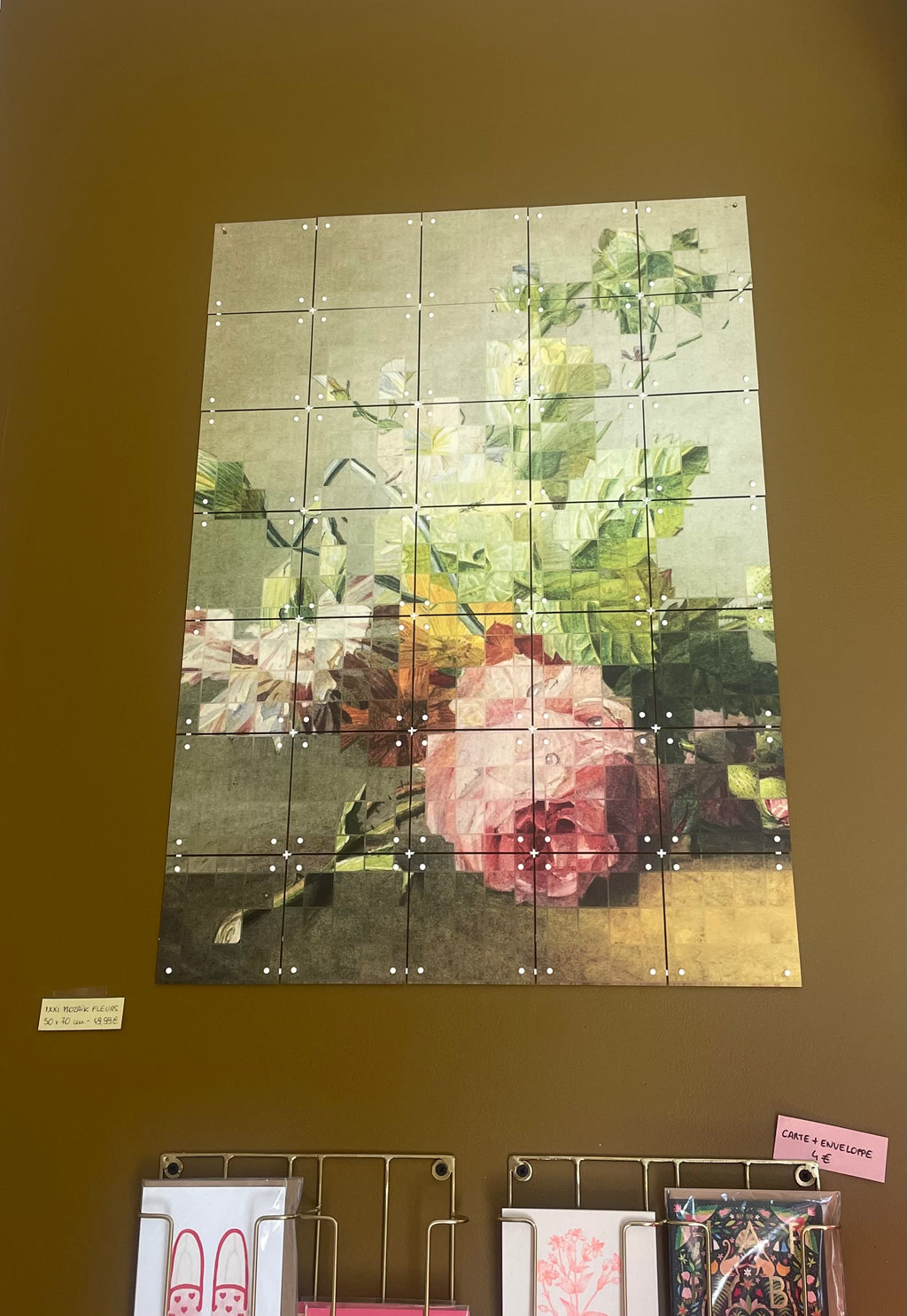 Tableau IXXI - The floral mozaïk - 50x70 cm