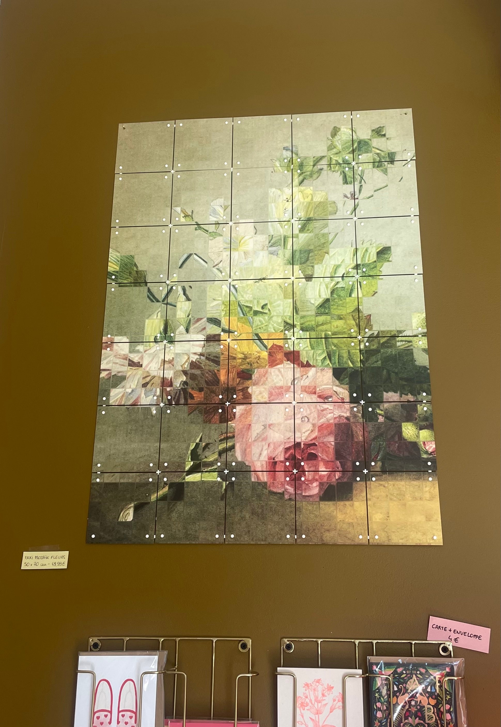 Tableau IXXI - The floral mozaïk - 50x70 cm