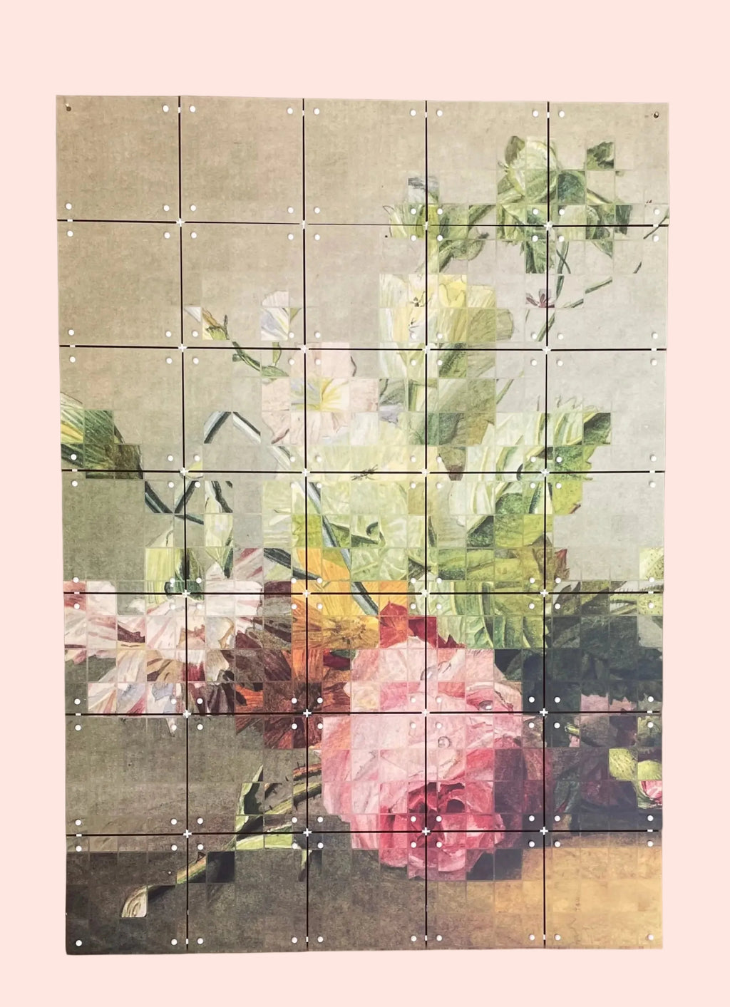 Tableau IXXI - The floral mozaïk - 50x70 cm