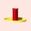 Warren & Laetitia - bougeoir Design Rouge & Jaune petit format