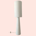 Lampadaire en velours côtelé blanc