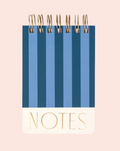 Petit bloc notes à spirales - 192 pages - rayé bleu