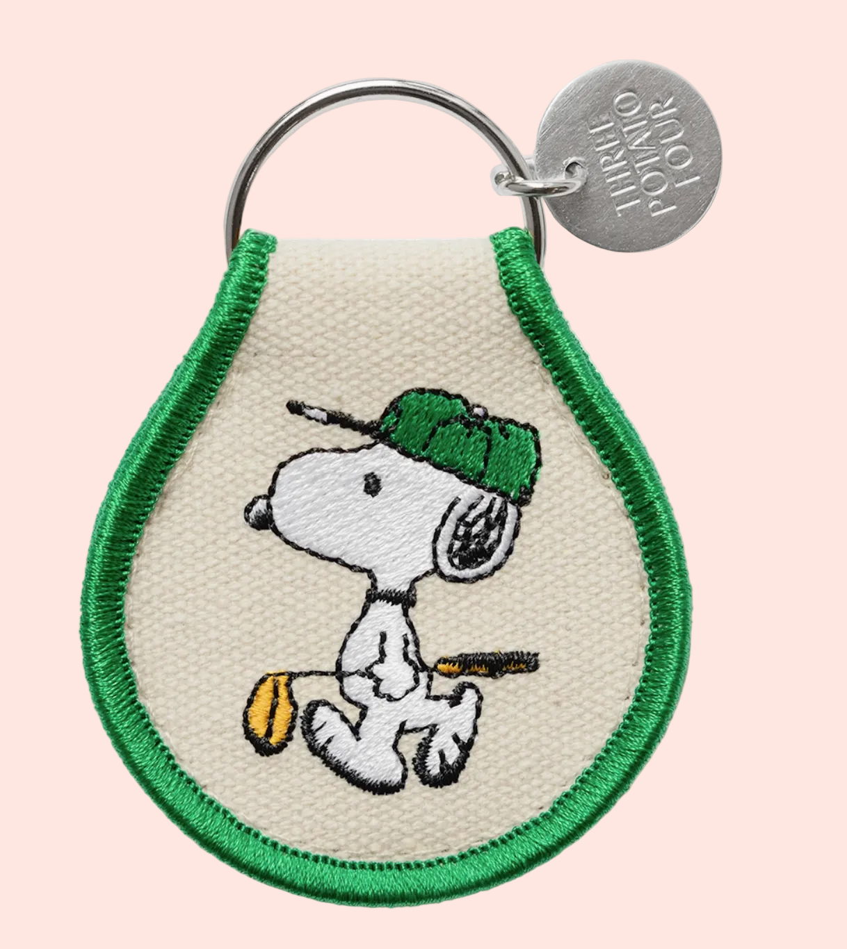 Porte-clés Snoopy brodé - Golf