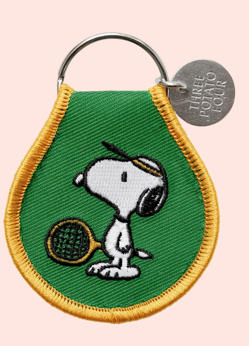 Porte-clés Snoopy brodé - Tennis