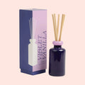 Diffuseur de parfum d’ambiance en verre coloré - Violette et Vanille