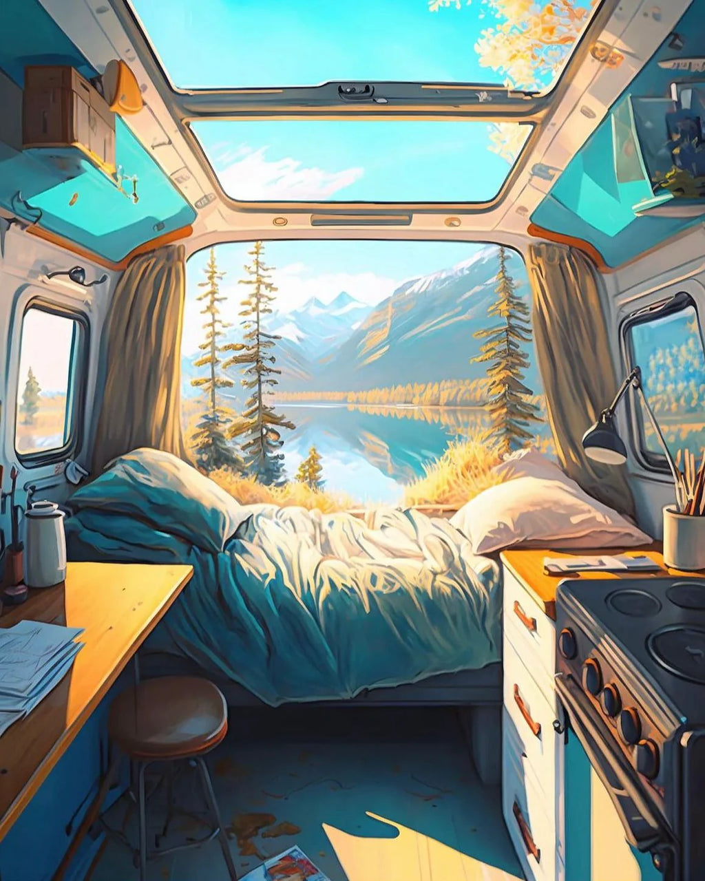 Puzzle Van life - Piece & Love