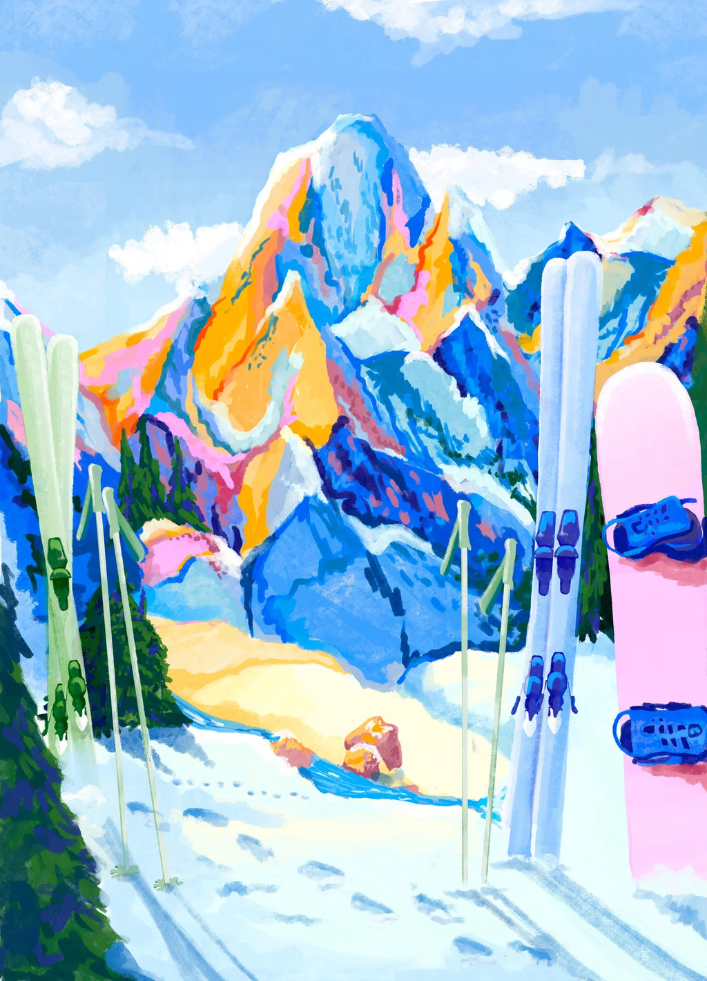 Puzzle Snow must go on - Piece & Love