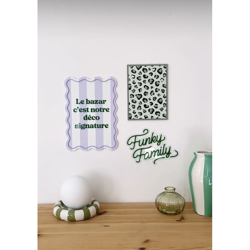 Affiche en plexiglas Le bazar c'est notre déco signature