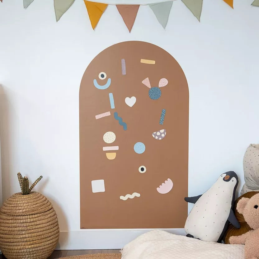 Tableau magnétique forme Arche - Caramel – 1mx58cm