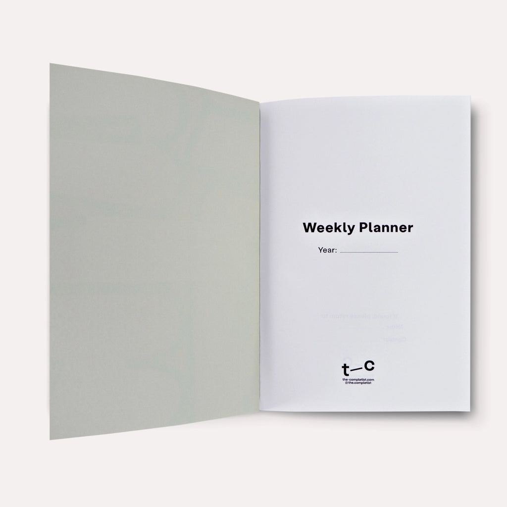 Agenda hebdomadaire A5 sans date
