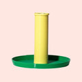 Warren & Laetitia - bougeoir Design Jaune et Vert en moyen format