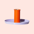 Warren & Laetitita - bougeoir design violet et orange small