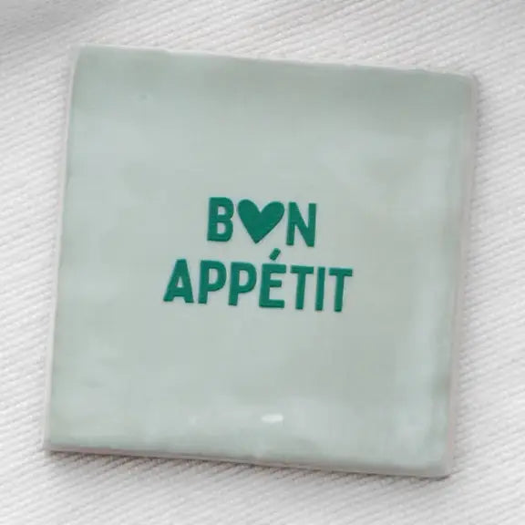 Carreau décoratif en céramique Bon Appétit – Studio Meuk