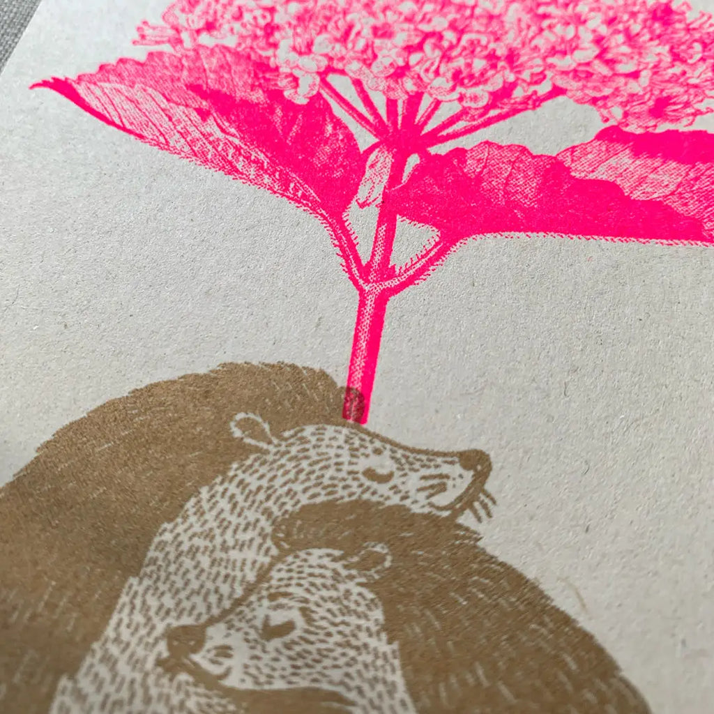 Togethery - Carte postale Hérissons sur papier écologique