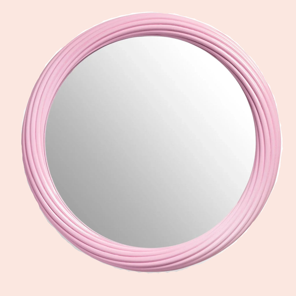 &Klevering - Miroir Churros rose Ø 44,5 cm