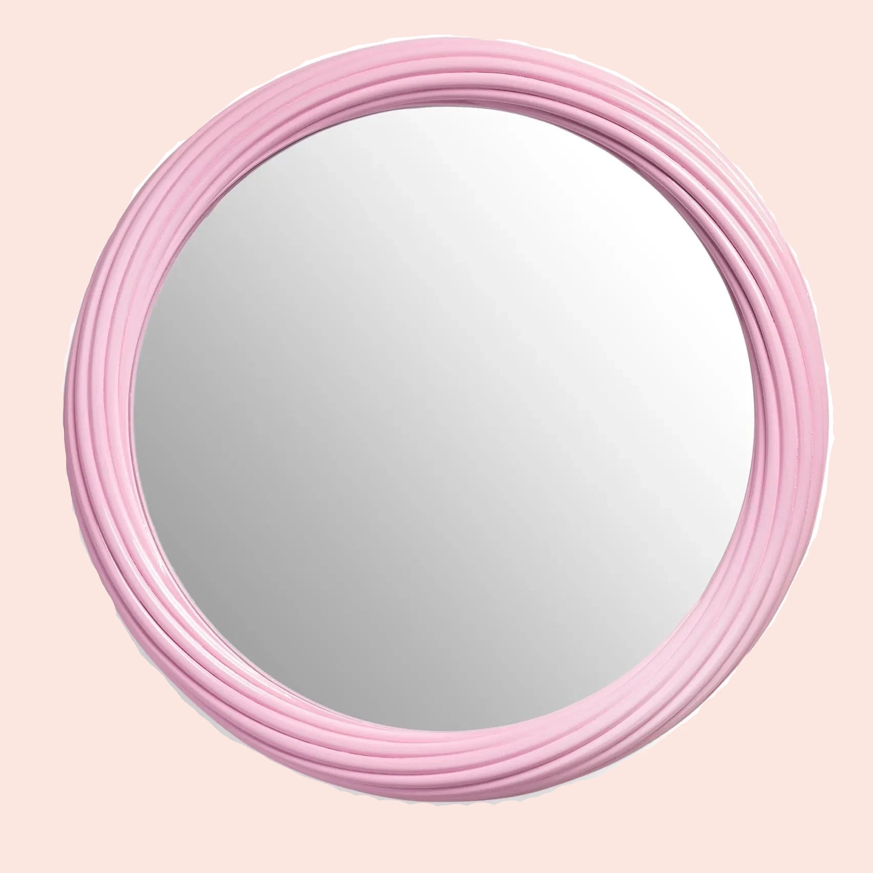 &Klevering - Miroir Churros rose Ø 44,5 cm