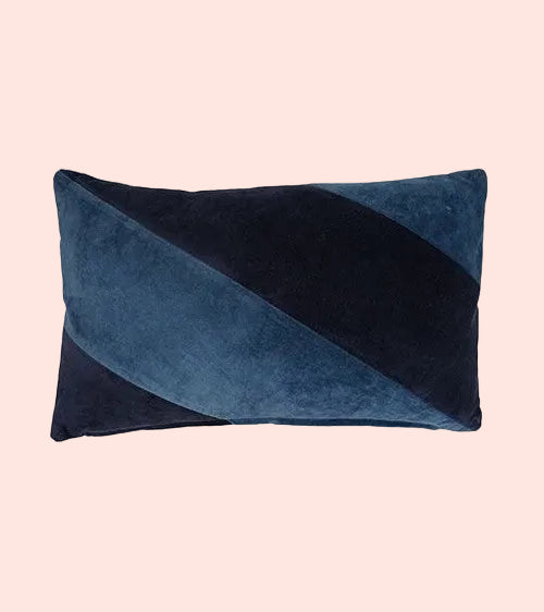 Coussin Rectangle Moutra Bleu - 30x50cm