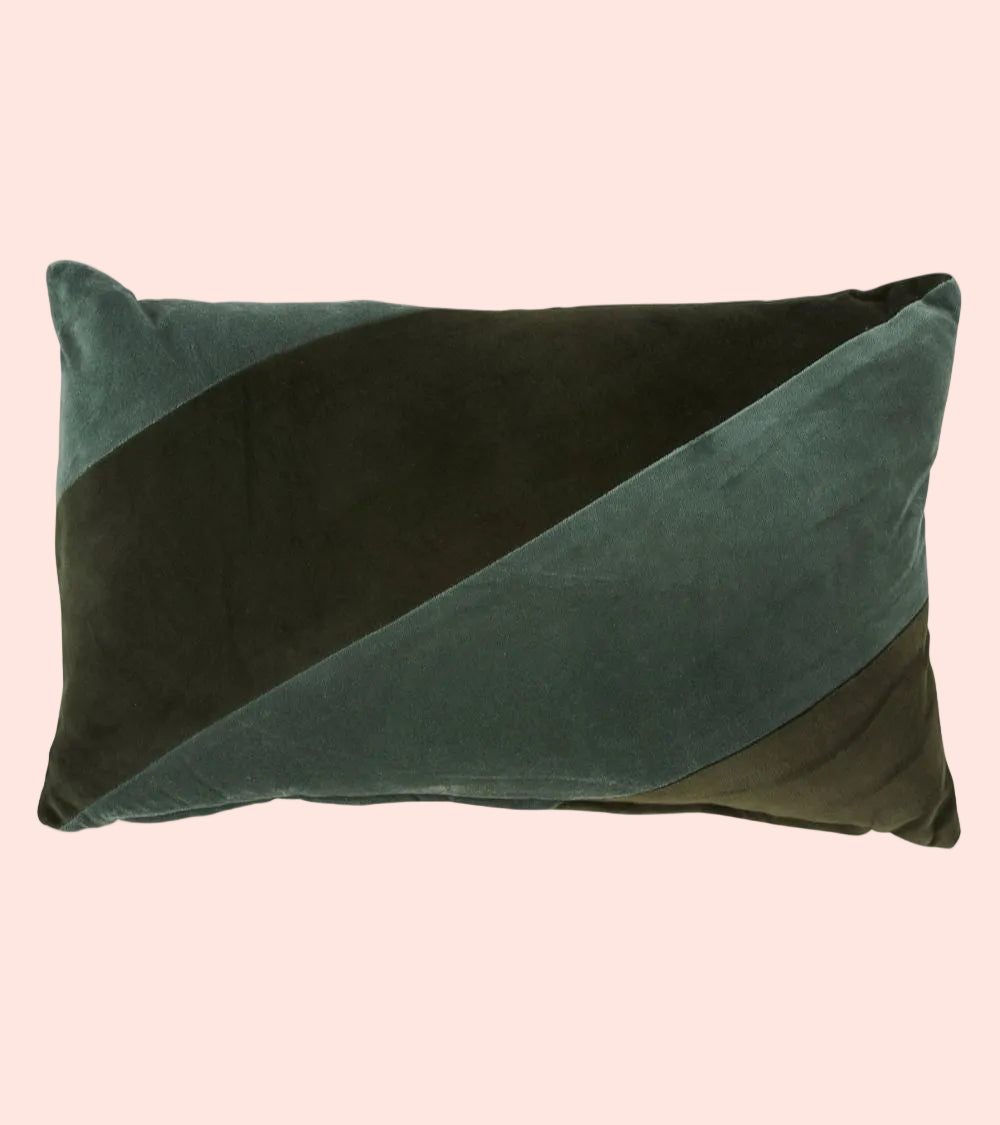 Coussin Rectangle Moutra Vert - 30x50cm