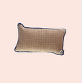 Coussin en lin 50 x 35 cm - Carreaux ocre