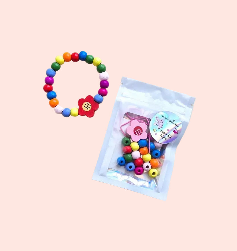 Bracelet Fleur Arc-en-ciel