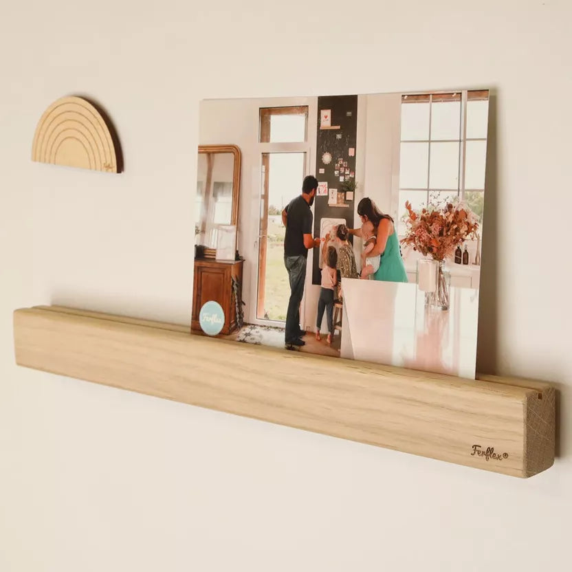 Etagère magnétique en chêne - 45 cm