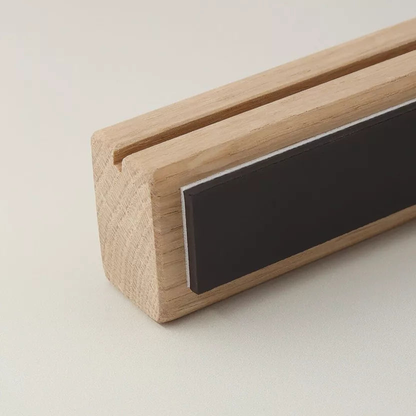 Etagère magnétique en chêne - 30 cm
